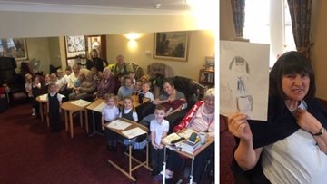 Kendal care home welcomes local school children